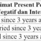 Contoh Kalimat Present Perfect Tense Positif, Negatif, Interrogative dan Negatif Interrogative