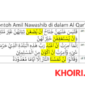 15 Contoh Amil Nawashib di dalam Al-Qur'an