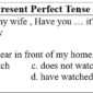 Contoh soal present perfect tense pilihan ganda dan jawabannya