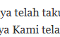 (خَشِىَ) Khosyiya Artinya, Contoh Kalimat dan Tasrifnya