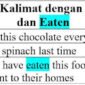 Eat, Ate, Eaten Contoh Kalimat, Penggunaan dan Perbedaan