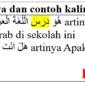 (دَرَسَ) Darosa Artinya, Contoh Kalimat dan Tashrifnya