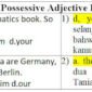 20 Contoh Soal Possessive Adjective Pilihan Ganda