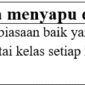 contoh kalimat menyapu