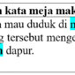28 Contoh kalimat dengan kata meja makan di bahasa Indonesia