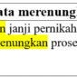 26 Contoh kalimat dengan kata merenungkan di bahasa Indonesia