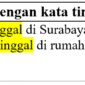 27 Contoh kalimat dengan kata tinggal di bahasa Indonesia