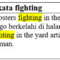 18 Contoh kalimat dengan kata fighting