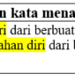 24 Contoh kalimat dengan kata menahan diri