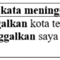 27 Contoh kalimat dengan kata meninggalkan