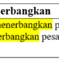 contoh kalimat dengan kata menerbangkan