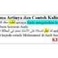 ta'allama artinya tashrif dan contoh kalimatnya