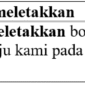27 Contoh kalimat dengan kata meletakkan