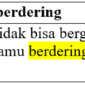 24 Contoh kalimat dengan kata berdering