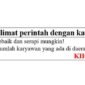 Contoh Kalimat Perintah Tulislah di Bahasa Indonesia