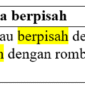 22 Contoh kalimat dengan kata berpisah