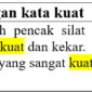 contoh kalimat dengan kata kuat di bahasa Indonesia