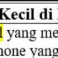 contoh kalimat kecil di bahasa Indonesia