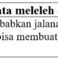 contoh kalimat dengan kata meleleh di bahasa Indonesia