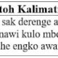 Bahasa Jawa Pulang dan Contoh Kalimatnya
