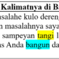 tangi artinya dan contoh kalimatnya di bahasa Jawa