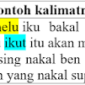 Melu artinya dan contoh kalimat di bahasa Jawa