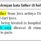 contoh kalimat dengan kata father di bahasa Inggris