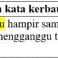 contoh kalimat dengan kata kerbau