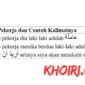 bahasa arab pekerja dan contoh kalimatnya