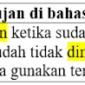 contoh kalimat dengan kata dingin dan hujan di bahasa Indonesia