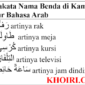 20 Nama-Nama Benda di Kamar Tidur Bahasa Arab dan Contoh Kalimatnya