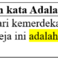 Arti Kata Adalah Menurut KBBI dan Contoh Kalimatnya