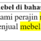 25 Contoh Kalimat Mebel di Bahasa Indonesia dan Pengertiannya