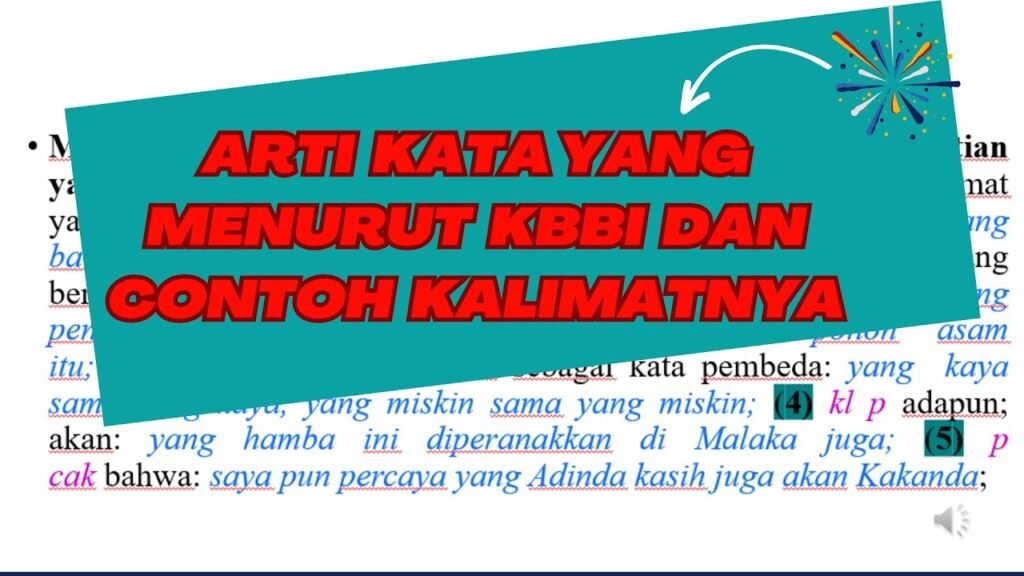 arti kata audio menurut kamus besar bahasa indonesia