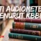 arti kata audiometer menurut kamus besar bahasa indonesia (kbbi)