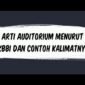 arti auditorium menurut kamus besar bahasa indonesia (kbbi)