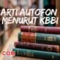 arti kata autofon menurut kamus besar bahasa indonesia (KBB)