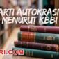 arti kata autokrasi menurut kamus besar bahasa indonesia (KBBI)