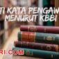 Arti kata pengawam menurut kamus besar bahasa Indonesia (KBBI) dan contoh kalimatnya