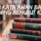 Arti kata awan bakat kuning menurut kamus besar bahasa Indonesia (KBBI)