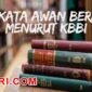 arti kata awan berarak menurut kamus besar bahasa indonesia (KBBI)