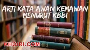 arti kata awan kemawan menurut kamus besar bahasa Indonesia (KBBI)