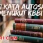 Arti Kata Autosan Menurut Kamus Besar Bahasa Indonesia (KBBI)