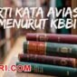 arti kata avisi menurut kamus besar bahasa indonesia (KBBI)