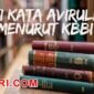 arti kata avirulen menurut kamus besar bahasa Indonesia (KBBI)