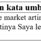 contoh kalimat dengan kata umbrella di bahasa Inggris