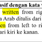 contoh kalimat pasif dengan kata written