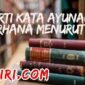 arti kata ayunan sederhana menurut kbbi