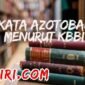 arti kata azotobakteri menurut kamus besar bahasa Indonesia (KBBI)