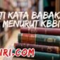 arti kata babakan menurut kamus besar bahasa Indonesia